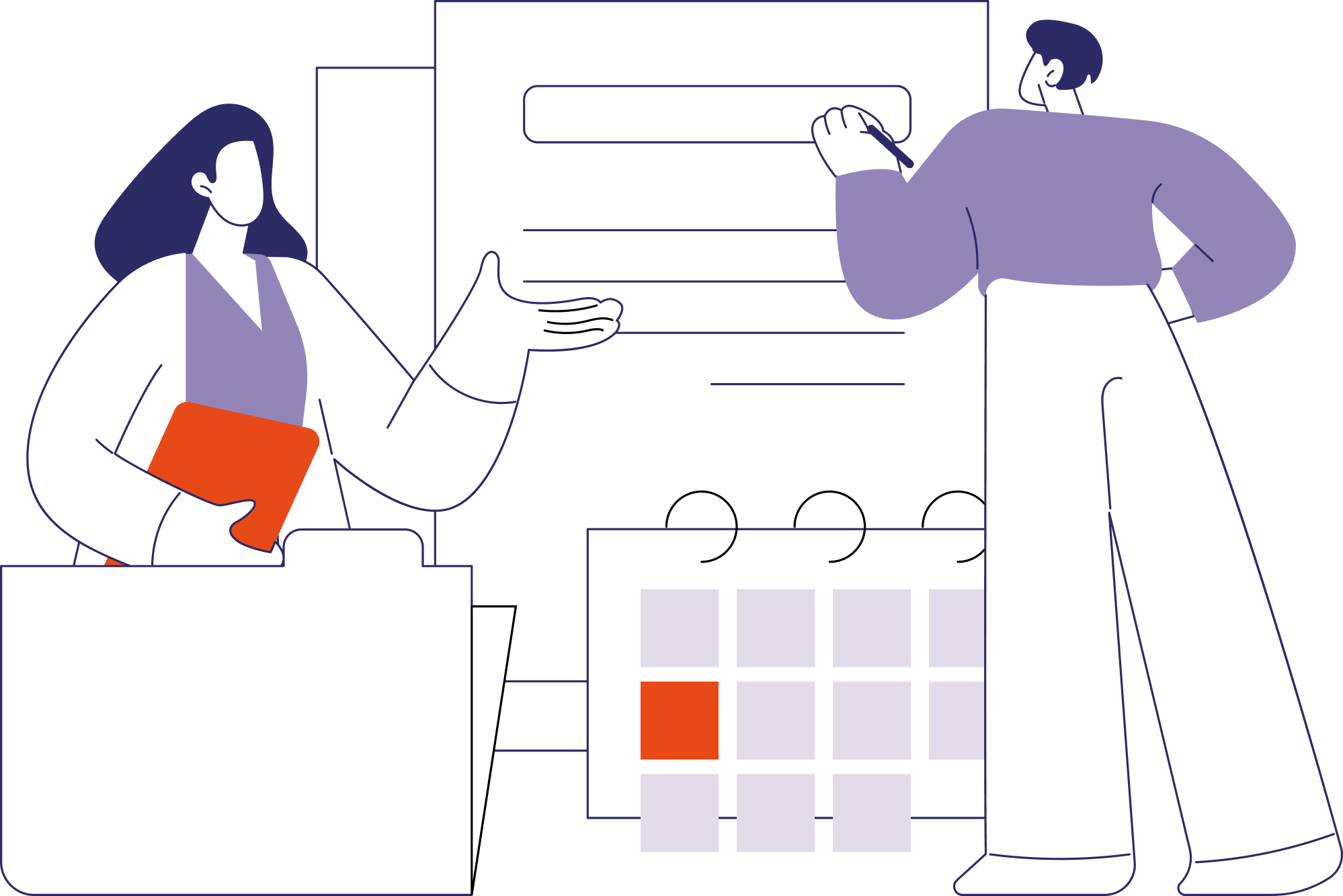 Illustration-Reinigungspartner/innen